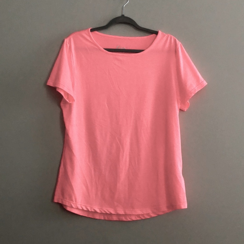 Zyia Striped Flamingo Tee